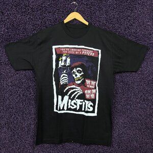 Misfits Die Die My Darling Poster Horror Punk Band T-Shirt L